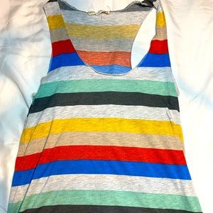 Striped Multi Color Tank Top.